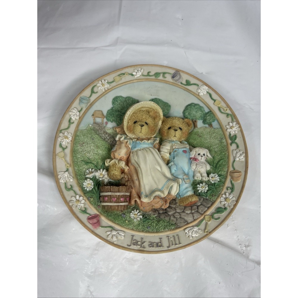 Cherished Teddies Nursery Rhymes Plate Collection‎ Jack and Jill